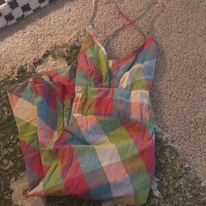 Body Glove Colorful Checkered Dress